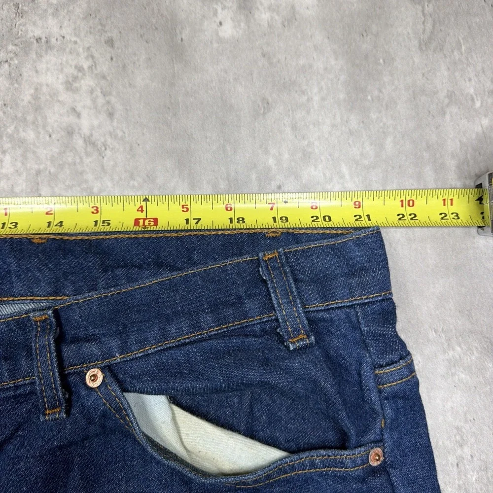 Vtg Levi's 509 Orange Tab Jeans 44x30 Made in USA Dark Wash Straight Leg 80s 90s